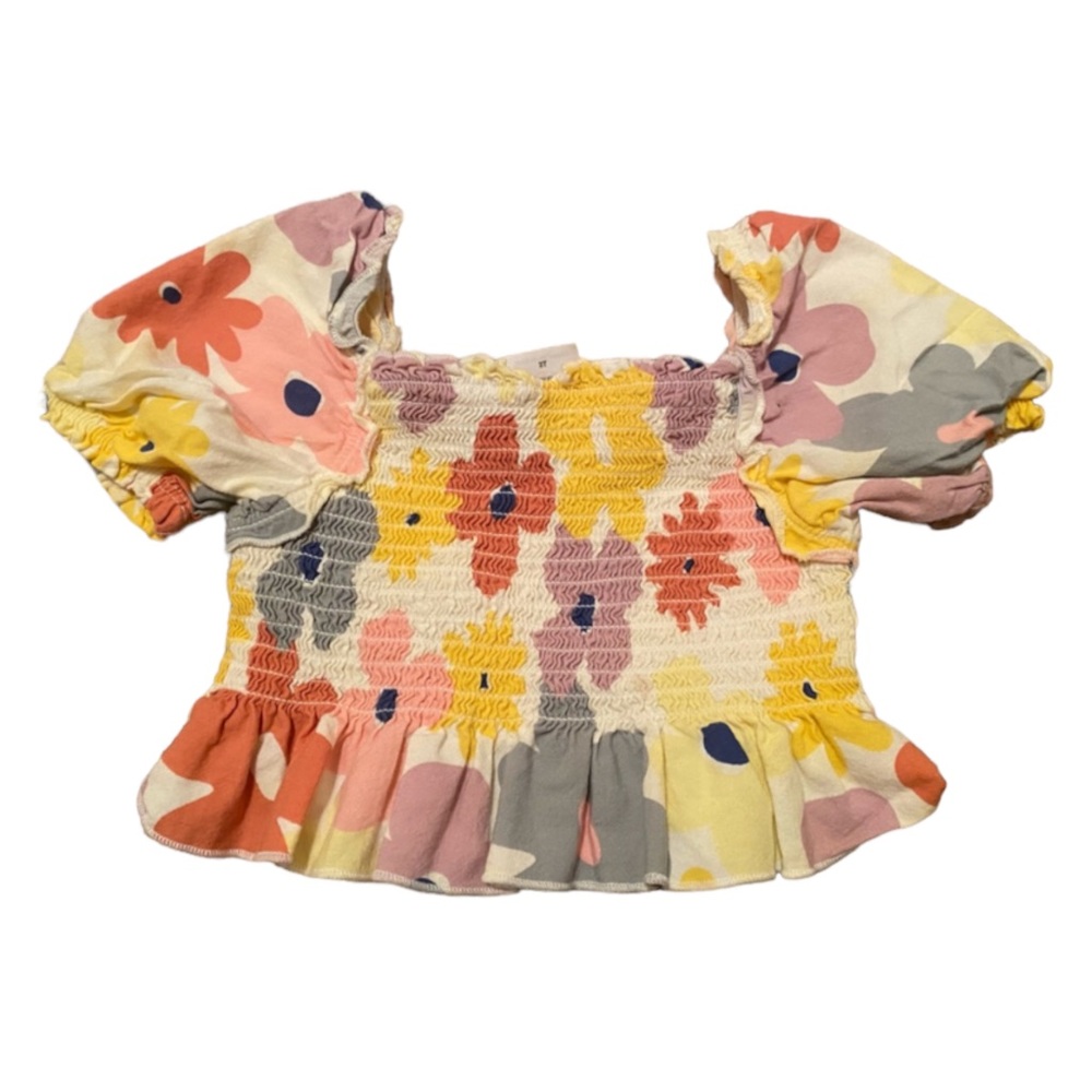 Wonder Nation - Cropped Floral Top